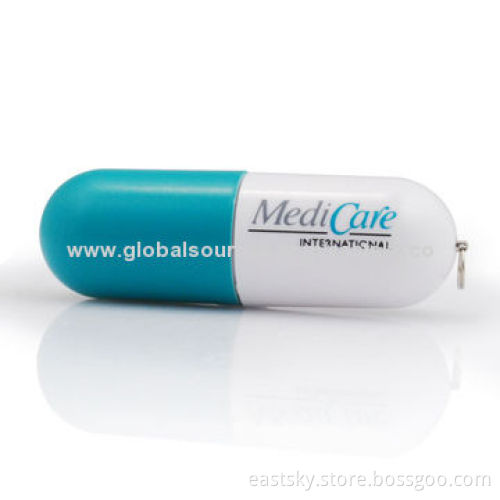 Pill-shaped Thumb Drive ESU-U36, USB2.0, Shockproof and Moisture-proofNew